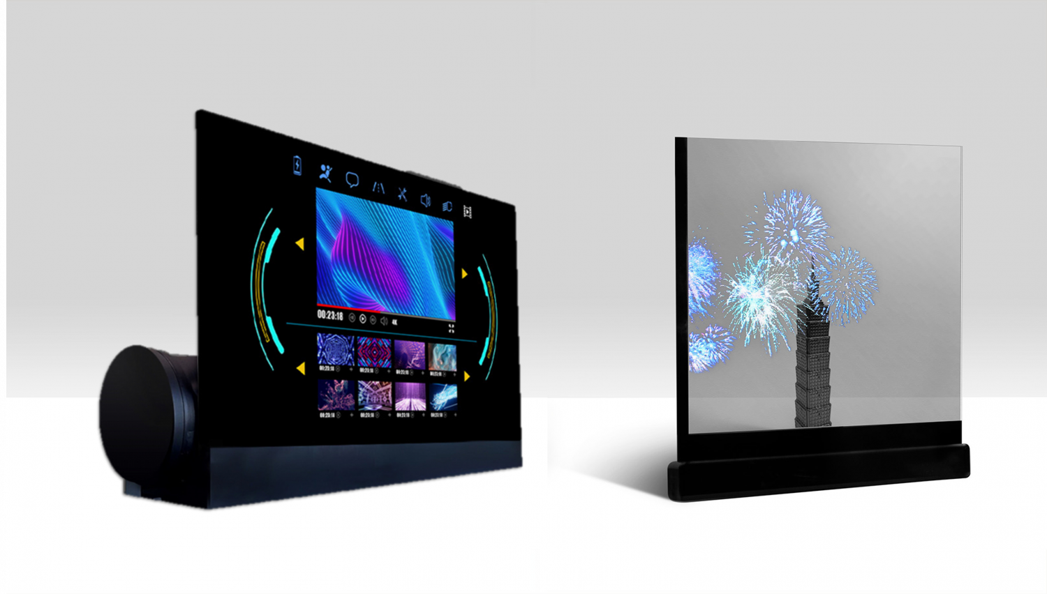 可卷式、折迭性、高透明